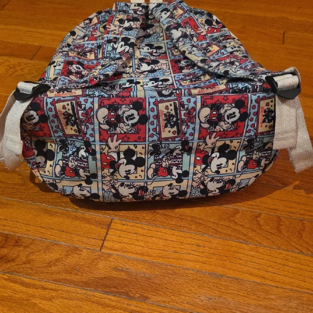 Disney Backpack - Mickey And Minnie Mouse Canvas Backpack - Picture 7 of 15